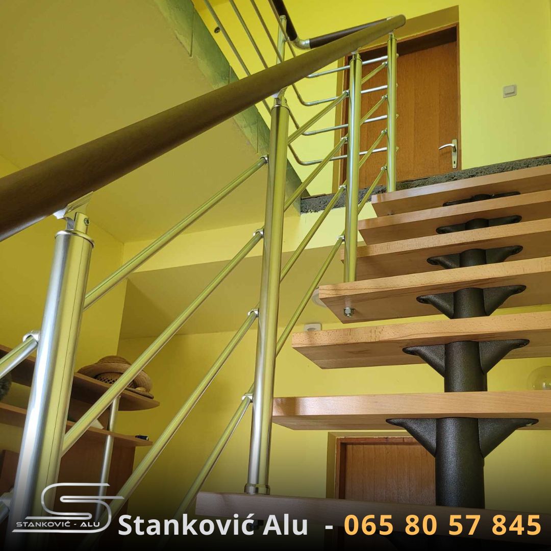 Izrada alu gelendera Voždovac - detalj aluminijumske ograde
