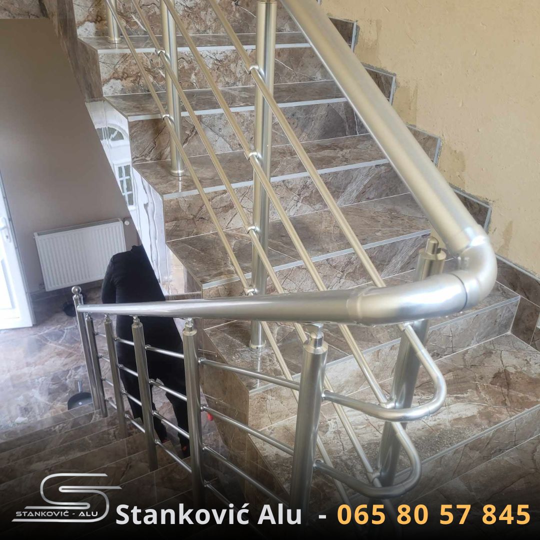 Izrada alu gelendera Barajevo - detalj aluminijumske ograde